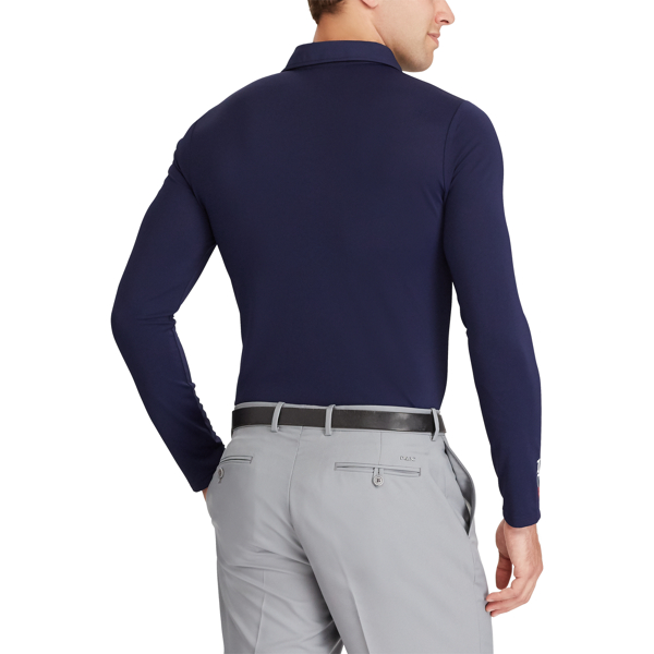 French Navy Custom Fit Long-Sleeve Polo RLX Golf 4