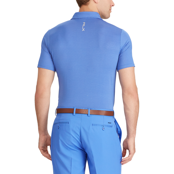 Maidstone Blue Micro Dot Custom Fit Performance Polo RLX Golf 4