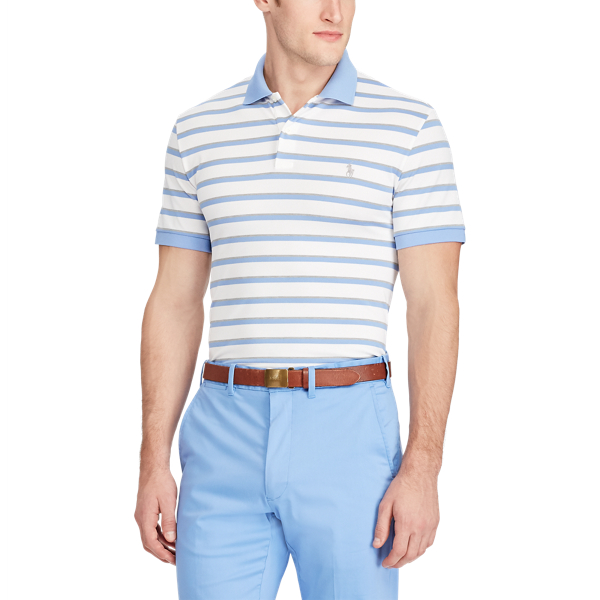 White/Cabana Blue/Lt Grey Custom Fit Performance Polo Polo Golf 3