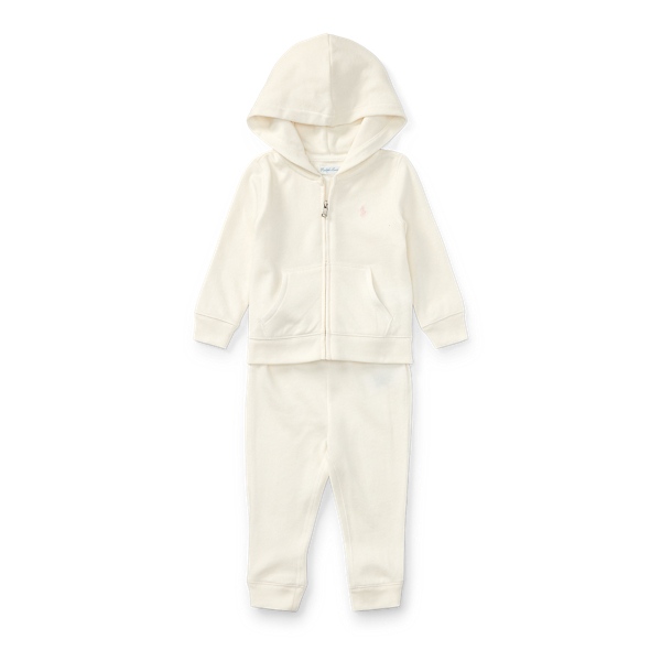 French Terry Hoodie &amp; Trouser Set Baby Girl 1