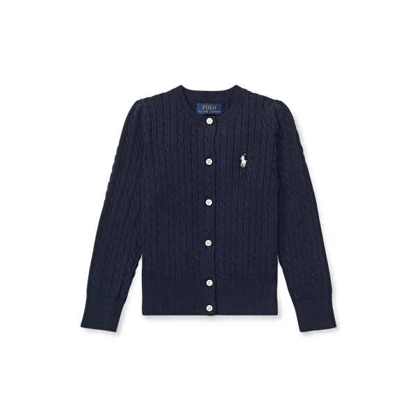 Girls Blue Cardigans Sweaters Ralph Lauren