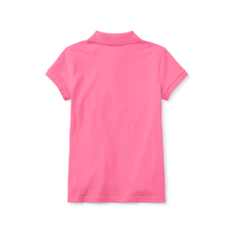 Детское поло Ralph Lauren Stretch Mesh Polo Shirt, цвет: Розовый