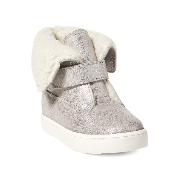 Silver Metallic Suede Siena Suede Bootie Girls 1.5-6.5 Years 2
