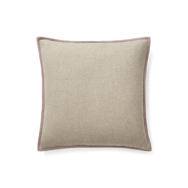 Ralph Lauren Home Lane Suede-Trim Throw Pillow 1