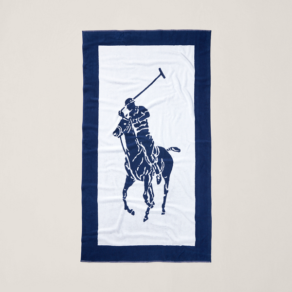 Ralph Lauren Home Serviette de plage poney sigl&eacute;e 2