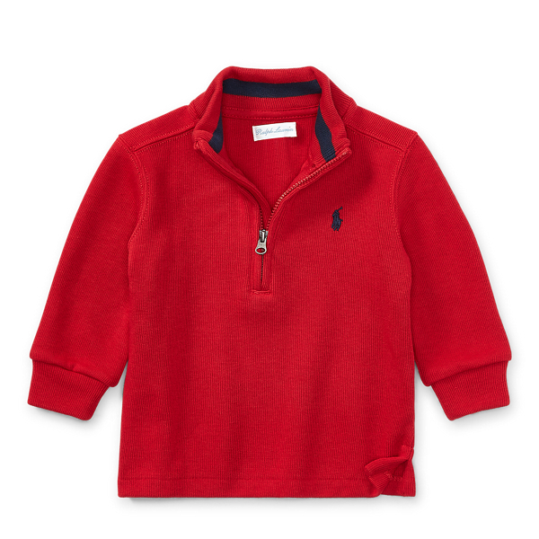 French Rib Half Zip Pullover