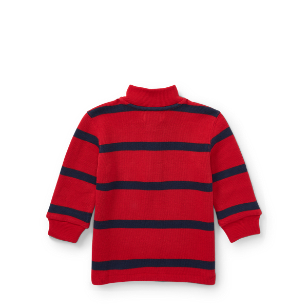 Martin Red Multi Striped French-Rib Pullover Baby Boy 2