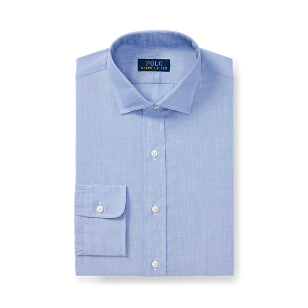 Chemise fil-à-fil coupe classique Polo Ralph Lauren en Light Blue/White 4