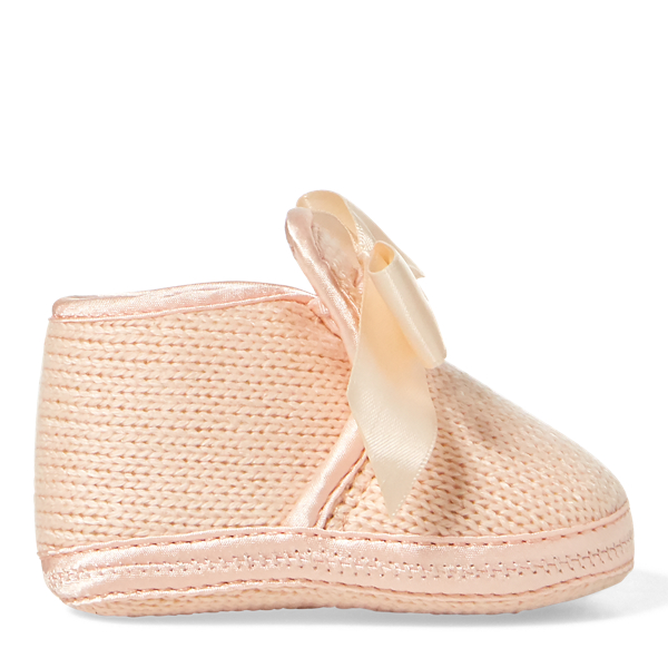 Chaussons Addison avec noeud Baby Girl en 1