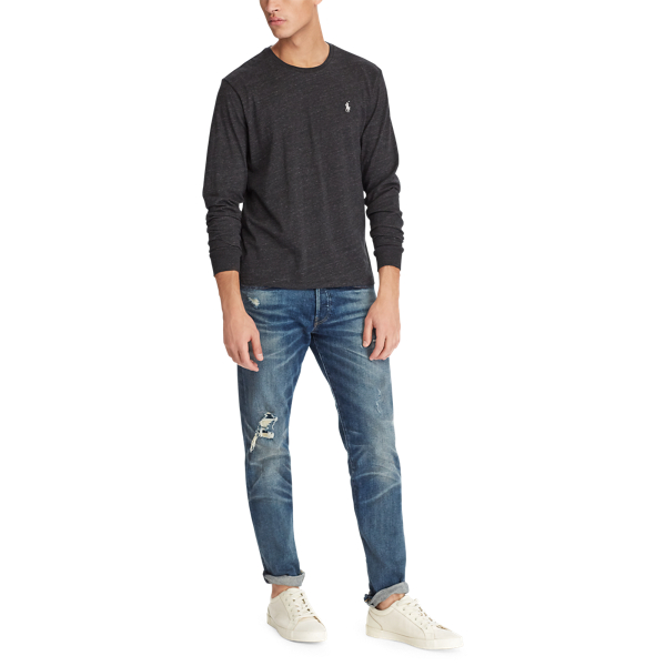 Black Marl Heather Custom Slim Fit T-Shirt Polo Ralph Lauren 2