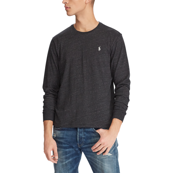 Black Marl Heather Custom Slim Fit T-Shirt Polo Ralph Lauren 3