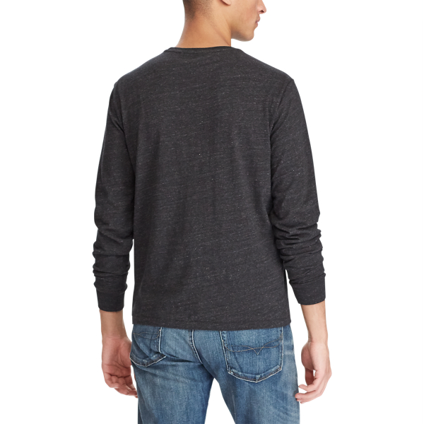 Black Marl Heather Custom Slim Fit T-Shirt Polo Ralph Lauren 4
