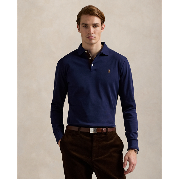 Custom-Slim-Fit Baumwoll-Poloshirt