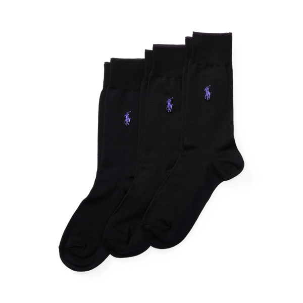 Flat-Knit Trouser Sock 3-Pack