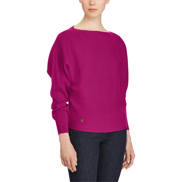 Berry Jam Cotton-Blend Dolman Sweater Lauren 3