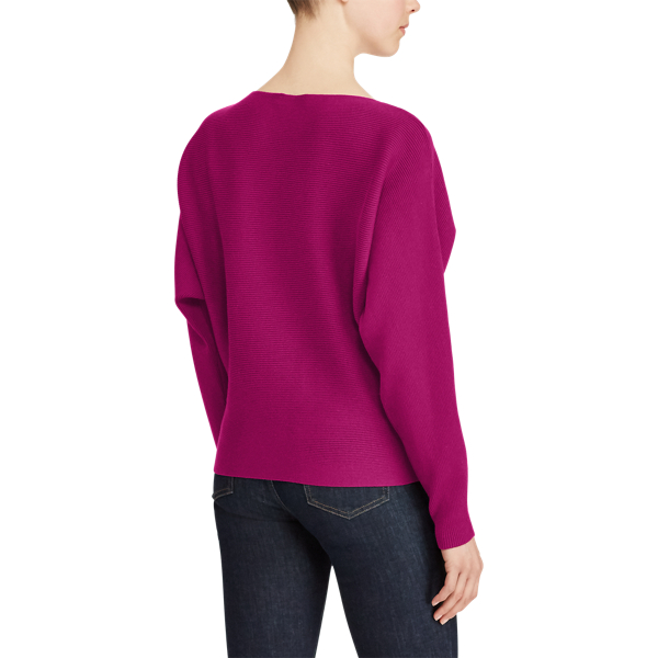 Berry Jam Cotton-Blend Dolman Sweater Lauren 4