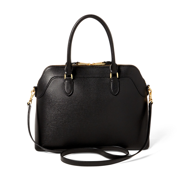 Black Saffiano Newbury Satchel Lauren 3
