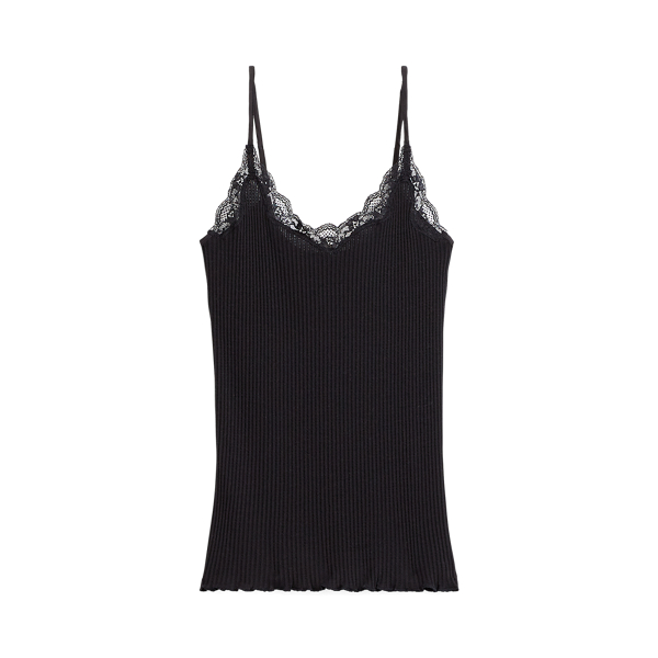 &Auml;rmelloses Spitzenoberteil Polo Ralph Lauren in Black 2