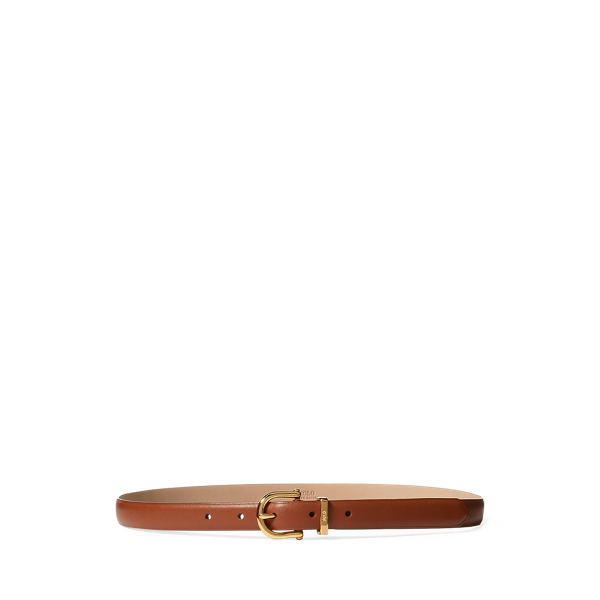 Saddle Nappa Leather Skinny Belt Polo Ralph Lauren 1