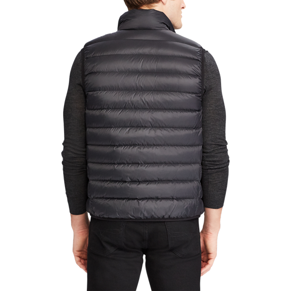 Polo Black Packable Down Vest Big & Tall 4