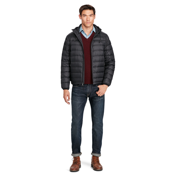 Polo Black Packable Hooded Down Jacket Big & Tall 2