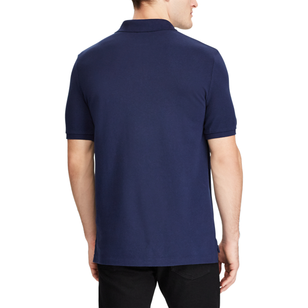 Newport Navy Classic Fit Mesh Polo Shirt Big & Tall 4