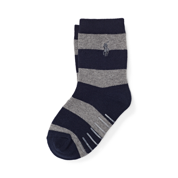 Crew-Socken mit Rugbystreifen