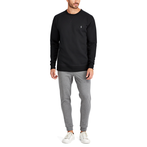 Polo Black/Grey Heather Double-Knit Sweatshirt Big & Tall 2