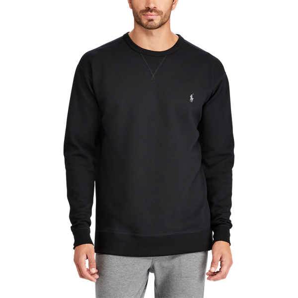 Polo Black/Grey Heather Double-Knit Sweatshirt Big & Tall 3