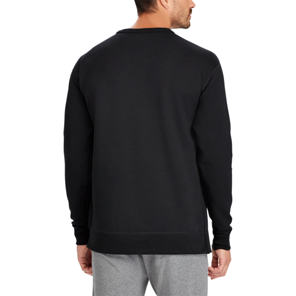 Polo Black/Grey Heather Double-Knit Sweatshirt Big & Tall 4