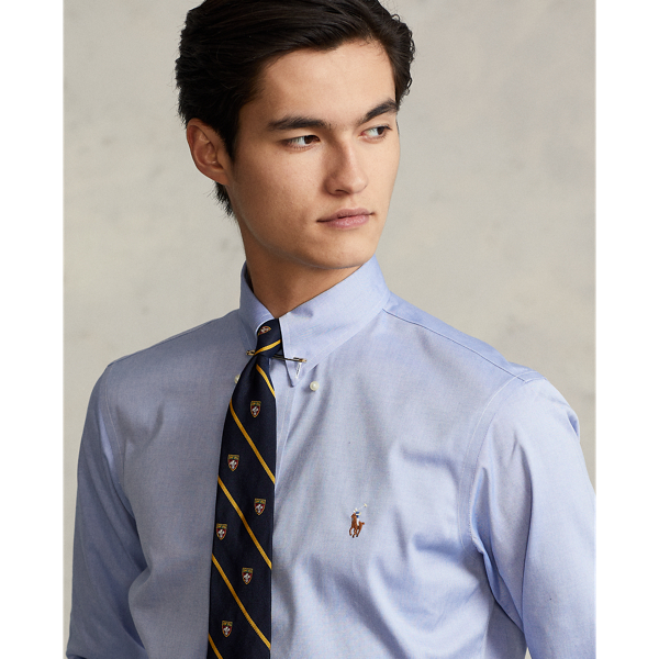 Custom-Fit Oxfordhemd Polo Ralph Lauren in True Blue/White 6