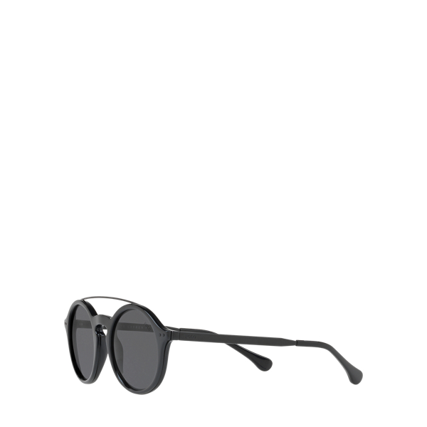 Shiny Black Keyhole-Bridge Sunglasses Polo Ralph Lauren 3