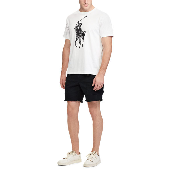 White/Black Classic Fit Cotton T-Shirt Polo Ralph Lauren 2
