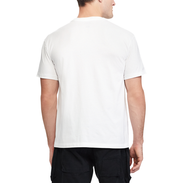 White/Black Classic Fit Cotton T-Shirt Polo Ralph Lauren 4