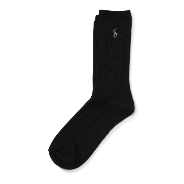Drop-Needle Rib Trouser Socks