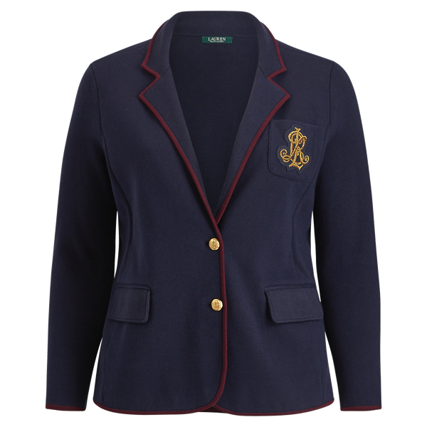 Bullion-Crest Sweater Blazer Lauren Woman 1