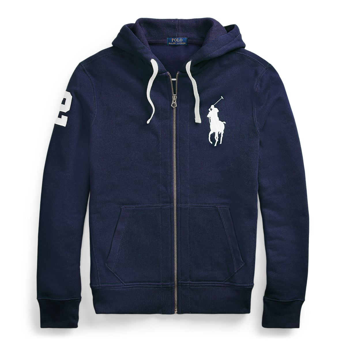 Black polo hoodie with red horse hotsell