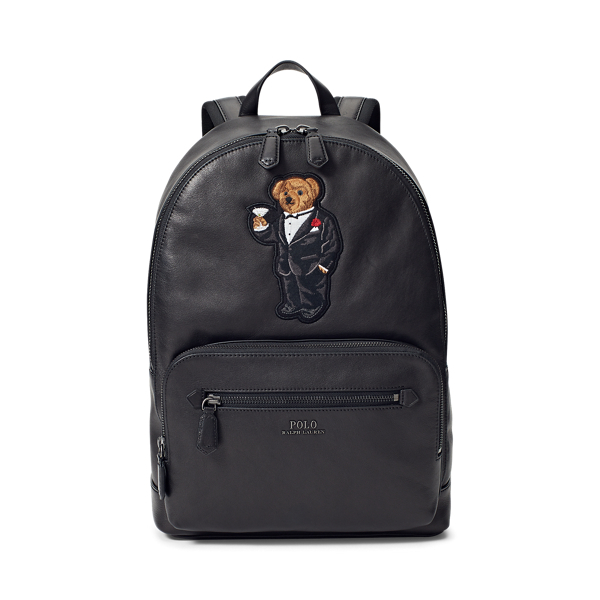 Martini Bear Leather Backpack for Men Ralph Lauren GI