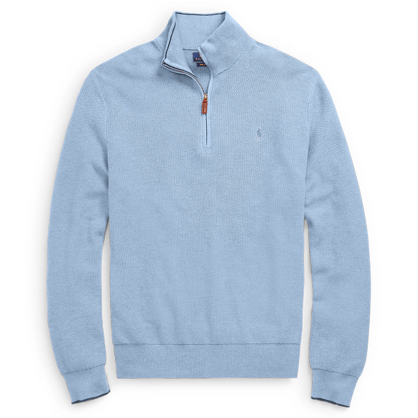 Pull demi-zipp&eacute; en coton Big & Tall en 1