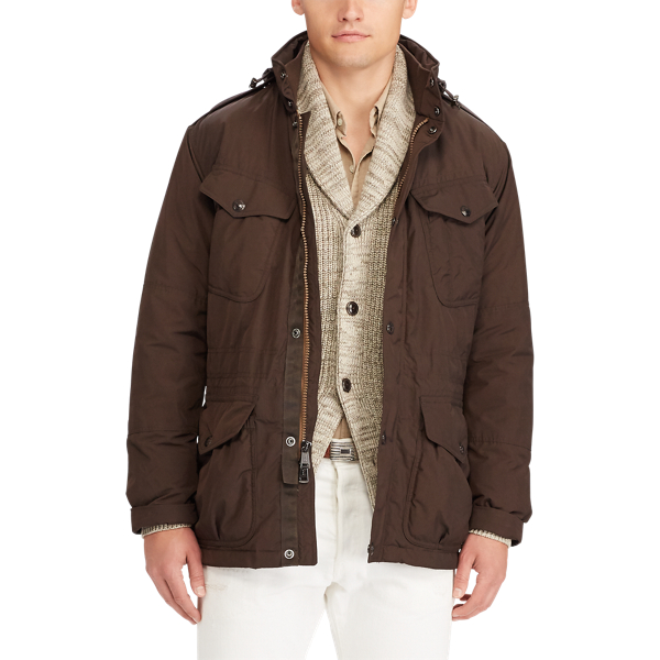 Equine Brown Water-Repellent Field Jacket Polo Ralph Lauren 3