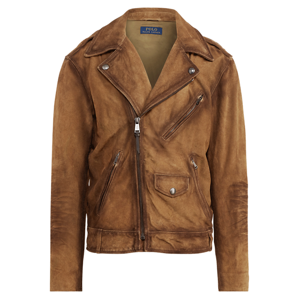 Ralph lauren suede leather jacket hotsell