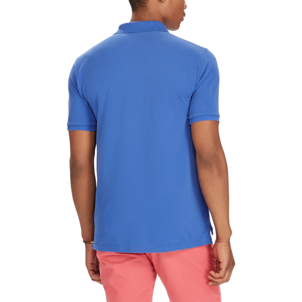 Provincetown Blue Custom Slim Fit Mesh Polo Polo Ralph Lauren 4