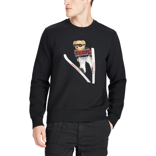 Black Polo Bear Crewneck Sweatshirt Polo Ralph Lauren 3