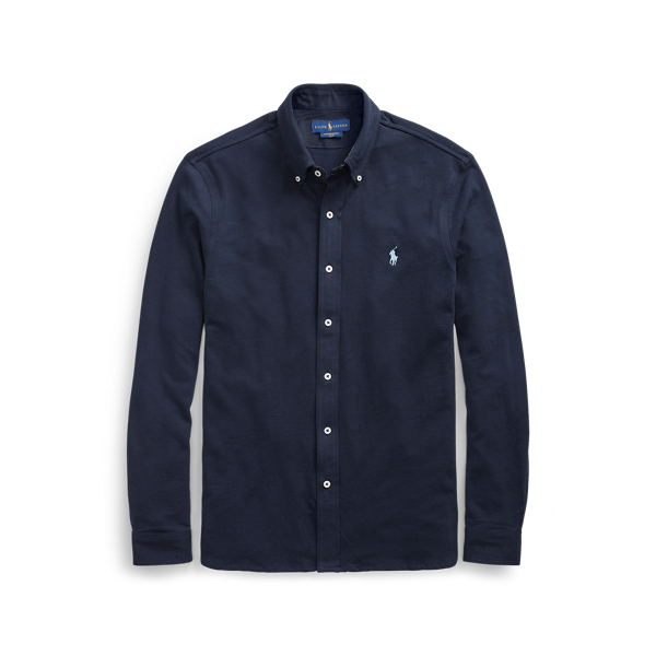 Ralph lauren featherweight mesh shirt navy online