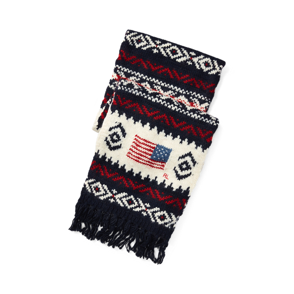 Ralph lauren flag scarf best sale