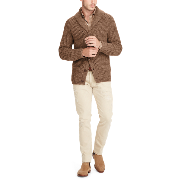 Cedar Heather Alpaca-Blend Shawl Cardigan Polo Ralph Lauren 2