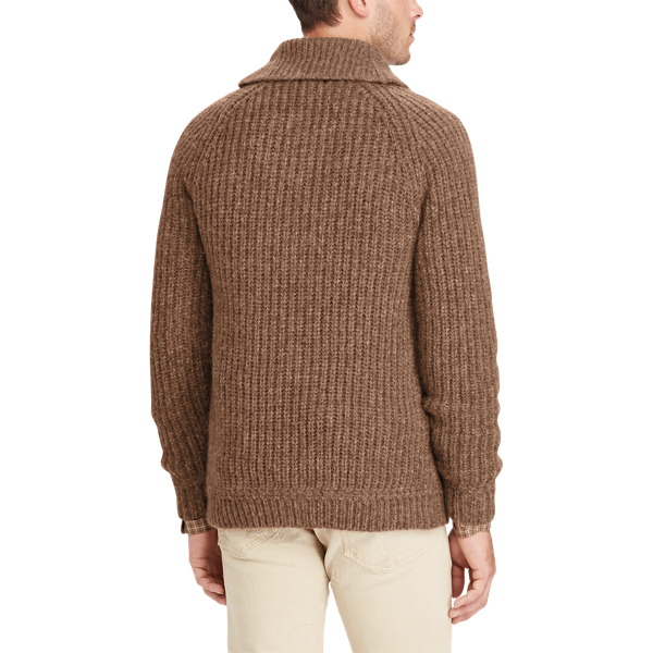 Cedar Heather Alpaca-Blend Shawl Cardigan Polo Ralph Lauren 4