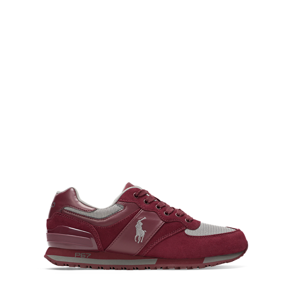 Port/Museum Grey Slaton Suede-Mesh Sneaker Polo Sport 2