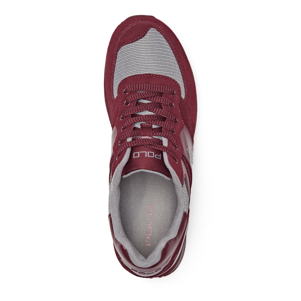 Port/Museum Grey Slaton Suede-Mesh Sneaker Polo Sport 3