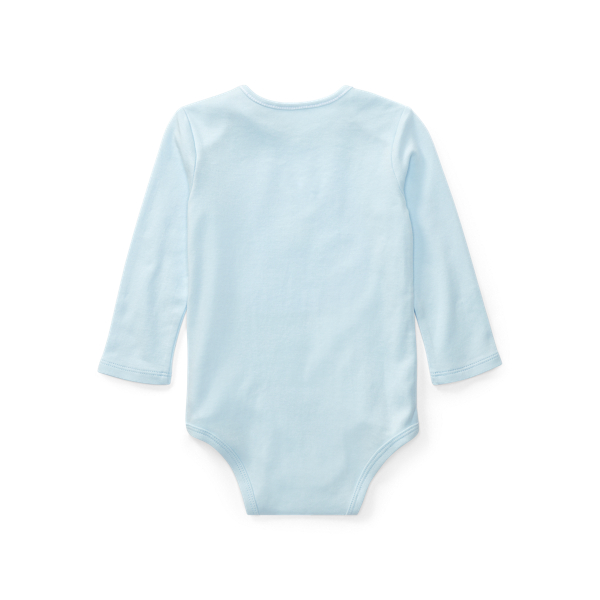 Body b&eacute;b&eacute; Polo Bear interlock de coton Baby Boy en Bleu b&eacute;ryl 2